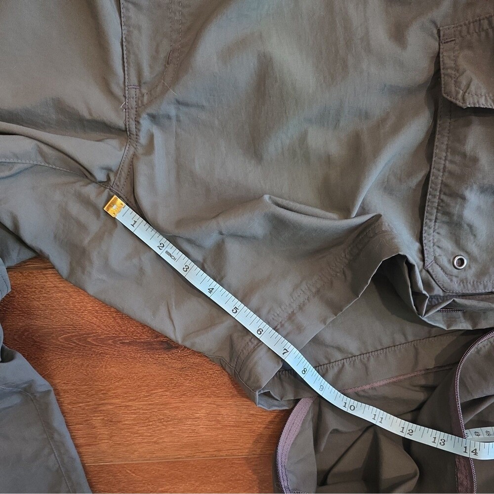REI Pants Mens Large Green Convertible Nylon Cargo Hiking Zip Off Outdoor - Picture 7 of 15